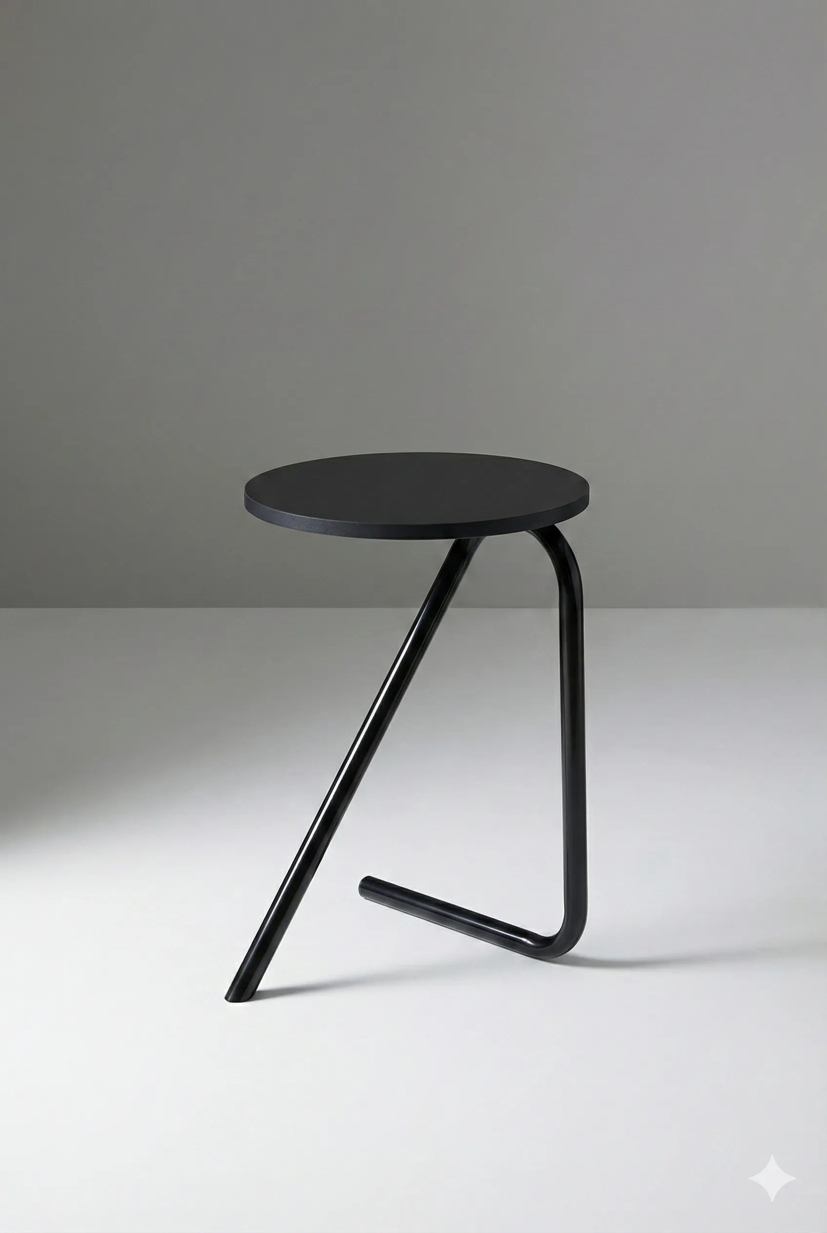 Mesa de Apoio Luxo Dois Pés em Aço Carbono