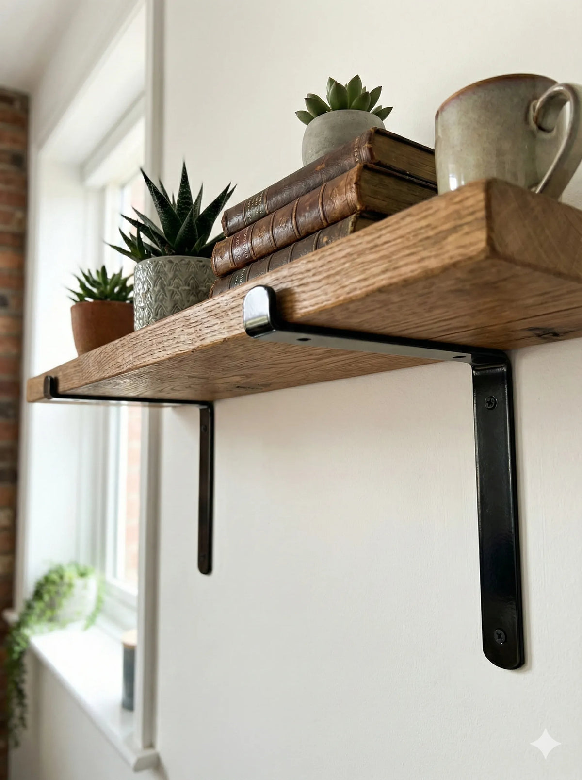 Par de Mão Francesa Invertida em Aço Carbono